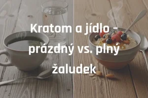 Kratom a jídlo – prázdný vs. plný žaludek