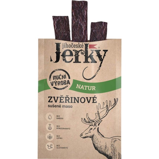 Jihočeské Zvěřinové JERKY natur 20 g