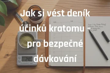 Jak si vést deník účinků kratomu – pro bezpečné dávkování