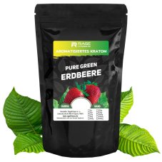 Reines Kratom, Pure Green mit Erdbeergeschmack