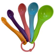 Odměrky Spoons - barevné, bílé a černé