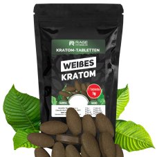 Weißes-Kratom-Tabletten 1 g/Tab.