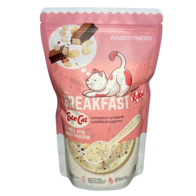 Instantní kaše RageFitness Breakfast Cute Cat 600g