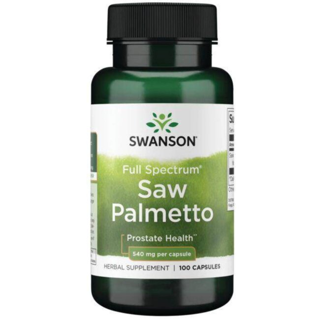 Swanson Saw Palmetto 540 mg 100 kapslí