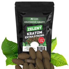 Zelené kratomové tablety extra strong 0,5g/tab.